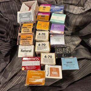 20 UNOPENED Tubes of hair color from various color lines